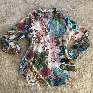 JOHNNY WAS Beautiful Blouse Medium